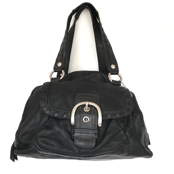Authentic Coach Large Leather Dome Satchel F13111